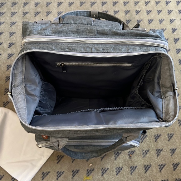 Grey Diaper Bag Backpack - Picture 6 of 11